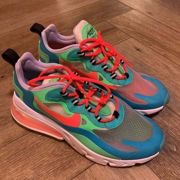 Nike Air Max 270 React 'Electro Green Lagoon’ - Picture 2 of 10